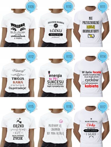 Koszulka z napisem CUTE BUT PSYCHO hit na Arena.pl