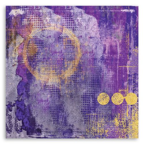 Obraz na płótnie – Canvas, Abstrakcja, fiolet 60x60 na Arena.pl
