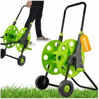 WÓZEK na WĄŻ ogrodowy ZWIJACZ bęben NA kołach 1/2 max 50m 3/4 max 30m MOCNY