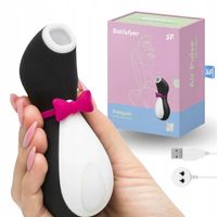 MASAŻER PINGWIN WIBRATOR PINGWINEK MEGA ORGAZM - SSĄCY DAMSKI MOCNY DLA PAR