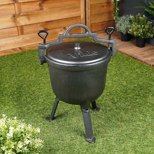 Kociołek Żeliwny Emaliowany Garnek Myśliwski Węgierski Pieczonki Ognisko 8L na Arena.pl