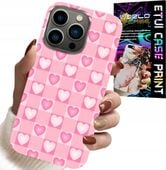 ETUI DO IPHONE 14 PRO MAX - SERCA KRATKA RÓŻOWA OBUDOWA CASE + SZKŁO