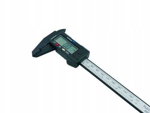 SUWMIARKA ELEKTRONICZNA CYFROWA LCD 150mm 15cm Z WŁÓKNA WĘGLOWEGO - na Arena.pl