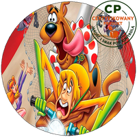 Opłatek na tort - Scoobie Doo