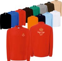 POLÓWKA na długi rękaw Z DOWOLNYM HAFTEM firmowa reklamowa LOGO tekst 20szt