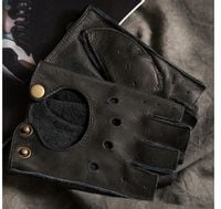 RĘKAWICZKI SKÓRA BYDLĘCA męskie kierownica XL