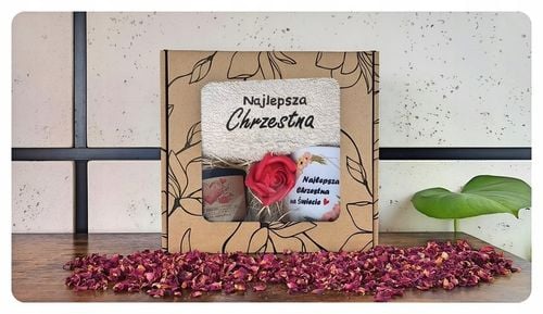 PODZIĘKOWANIE Dla Matki Chrzestnej PIERWSZA KOMUNIA - Ręcznik Kubek Prezent na Arena.pl