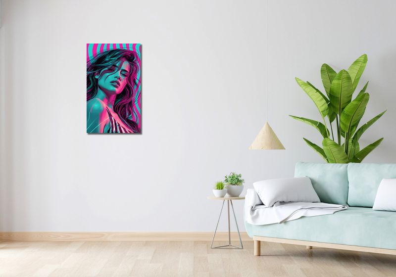 Obraz 40x70cm Neonowy Wzrok zdjęcie 2