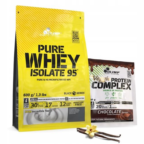 OLIMP PURE WHEY ISOLATE 95 600g ODŻYWKA BIAŁKOWA IZOLAT BIAŁKA WHEY WPC na Arena.pl