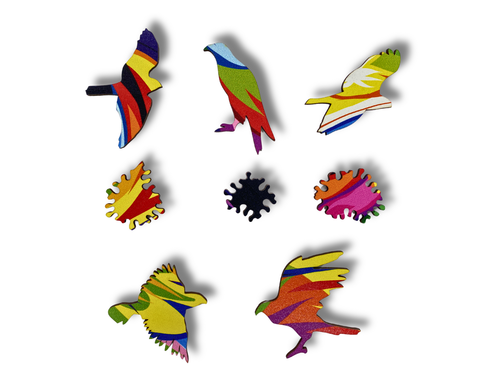 Puzzle Drewniane dla dzieci i dorosłych Orzeł  Eagle na Arena.pl