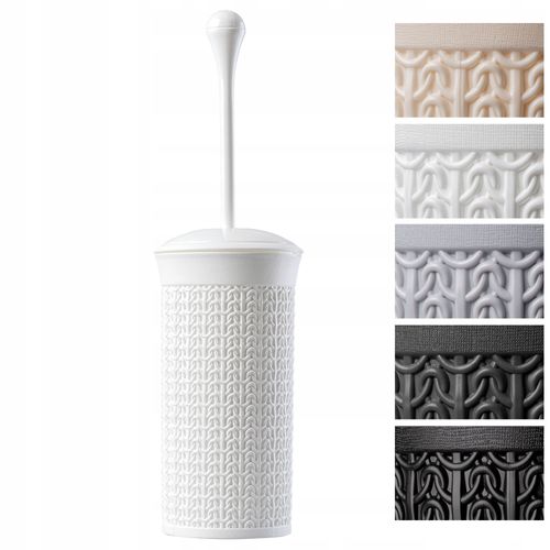 SZCZOTKA TOALETOWA Z POJEMNIKEM ZAMYKANA KOLORY na Arena.pl