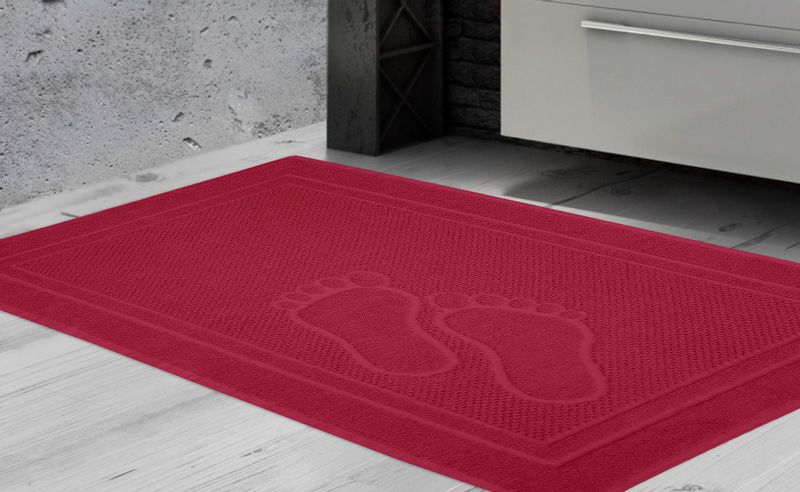 Dywanik łazienkowy Feet 50x70 Fuksja Stópki Greno zdjęcie 2