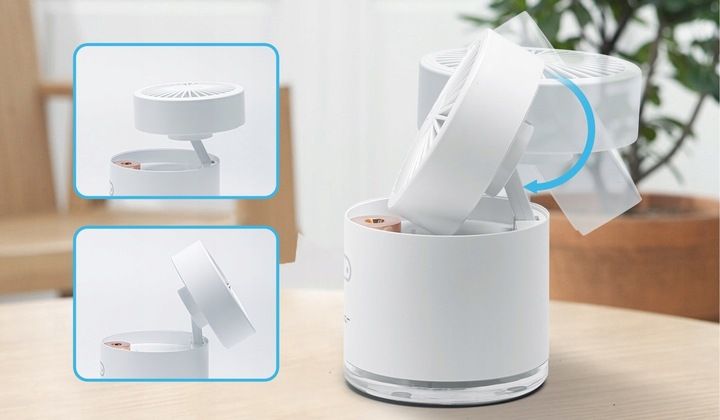 PRZENOŚNY MINI WENTYLATOR Z MGIEŁKĄ 10W 4W1 zdjęcie 5