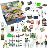 zestaw SKRZYNKA WĘDKARSKA + 307 akcesoriów spławik feeder grunt