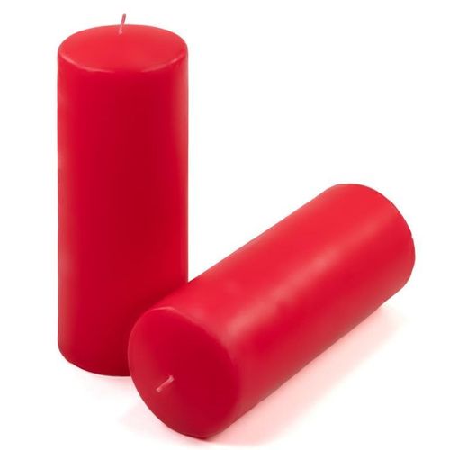 Zestaw świec słupkowych, 20 cm, Ø 7,5 cm, czerwony, 4 szt. na Arena.pl