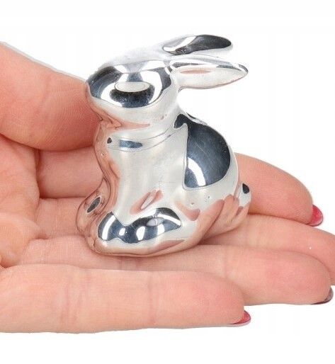 ZAJĄC ZAJĄCZEK CERAMICZNY WIELKANOCNY FIGURKA DO STROIKA zdjęcie 1