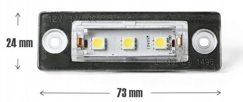 PODŚWIETLENIE TABLICY REJESTRACYJNEJ REJESTRACJI VW Passat B5 B6 T5 TOURAN na Arena.pl