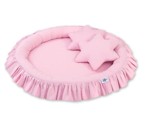 Gniazdko z falbanką - różowe na Arena.pl