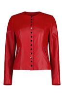 Skórzana kurtka "Honorata" zapinana zapinana na zatrzaski Rozmiar odzieży XXL