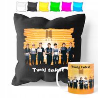 ZESTAW: KUBEK + POSZEWKA - BTS KPOP - PREZENT WIELE WZORÓW + IMIĘ