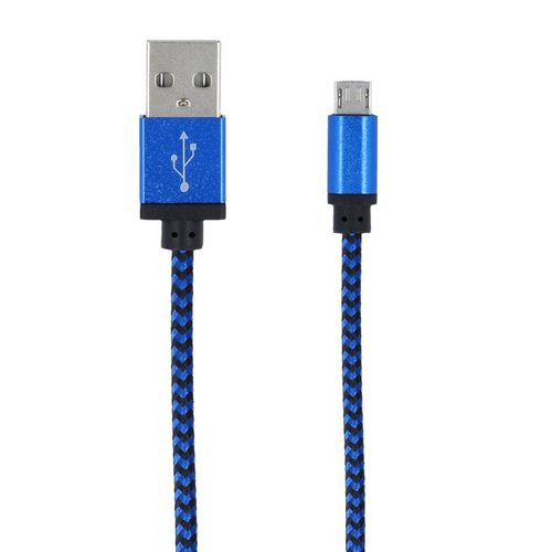 Kabel Forever micro-USB pleciony niebieski 1m 1A na Arena.pl