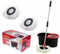 MOP OBROTOWY ROTACYJNY 360 SPIN TURBO 3w1 + 2 WKŁADY Z MIKROFIBRY GRATIS