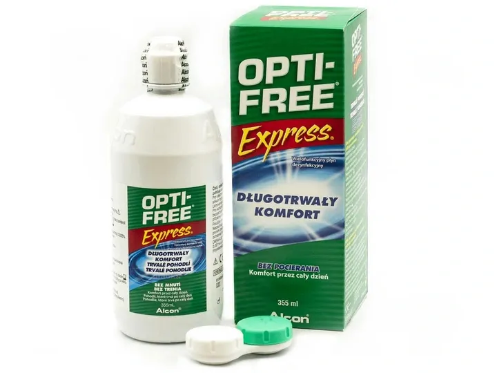 Płyn do soczewek Opti-free Express 355ml +pojemnik zdjęcie 6