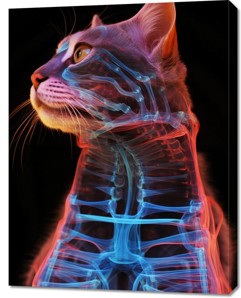 Obraz 70x90cm Anatomia Kota zdjęcie 1