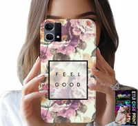 ETUI DO OPPO RENO7 4G - KWIATISTY WZÓR, MODNE DAMSKIE + SZKŁO