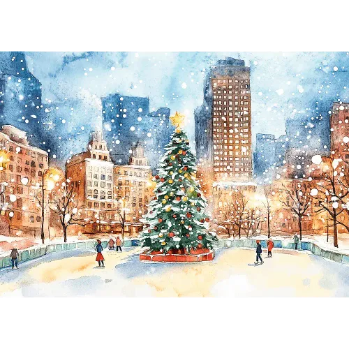 Puzzle 1000 elementów Premium Quality Zimowa Kraina Czarów w Central Parku na Arena.pl