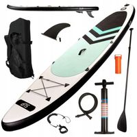 WYPORNA DESKA SUP POMPOWANA PADDLEBOARD WIOSŁO AKCESORIA ZESTAW 320cm 150kg