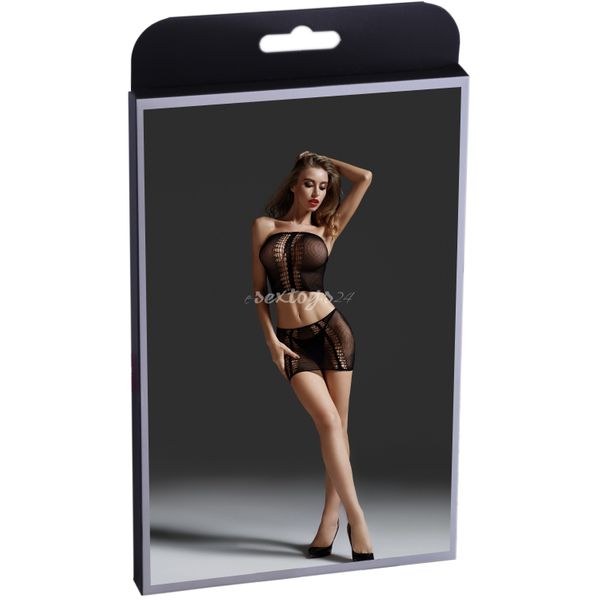 Zmysłowe Body Dwuczęściowe, Top + Mini + Stringi (849) zdjęcie 4