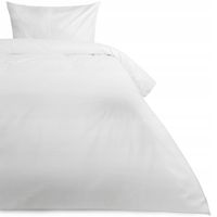 Poszwa hotelowa na zakładkę PASY 4mm biała/220x200