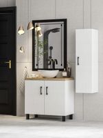 ZESTAW MEBLI LAZIENKOWYCH 60 szafka umywalka słupek w. (W5) + EB