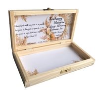 Pudełko na pieniądze pamiątka I Komunii DEDYKACJA