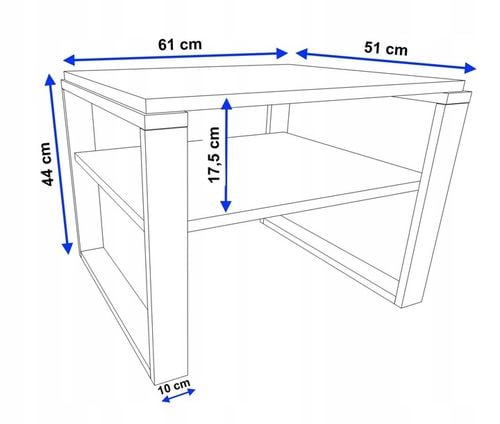 Stolik kawowy ława stół retro loft pokój salon gabinet dąb wotan na Arena.pl