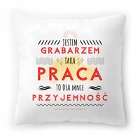 Poduszka Dla Grabarza Idealny Na Urodziny Prezent Z Nadrukiem Ze Zdjęciem