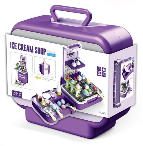 LODZIARNIA CUKIERNIA Zestaw w walizce 3w1 lody sklep kuchnia budka z lodami na Arena.pl