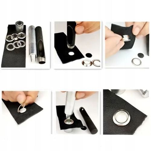 OCZKA DZIURKACZ ZAKUWARKA NAPY 12MM DO PLANDEK NAMIOTÓW ZESTAW 100 na Arena.pl