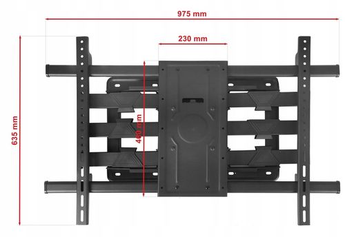 100kg Uchwyt do Telewizora 85 86 98 100 cali Ultra Mocny Wieszak TV na Arena.pl