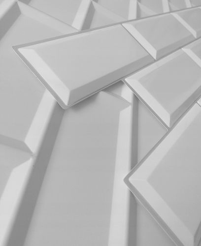 Ścienne Panele KAFELKI Białe 3D płytki ścienne panel kafelki PCV GREY SEAM na Arena.pl