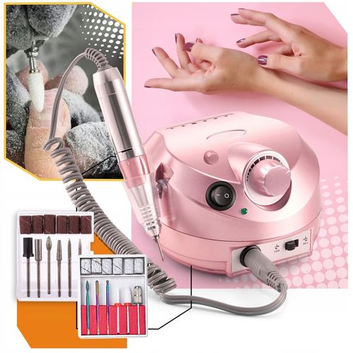 FREZARKA DO PAZNOKCI 65W MANICURE PEDICURE PROFESJONALNA MOCNA + FREZY na Arena.pl