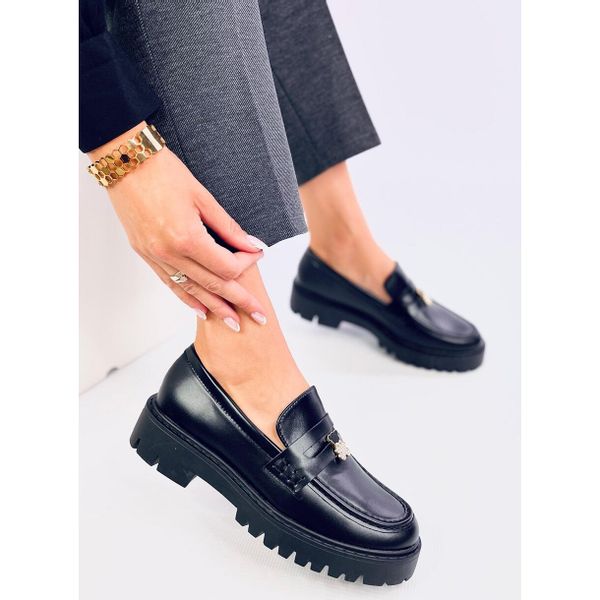 Mokasyny na platformie Black r.36 zdjęcie 4