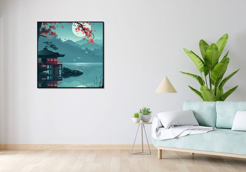 Plakat 90x90cm Japoński Pawilon na Arena.pl