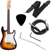 Gitara elektryczna Preston ST-10VS 4/4 SUNBURST Tremolo Kabel Pasek ZESTAW