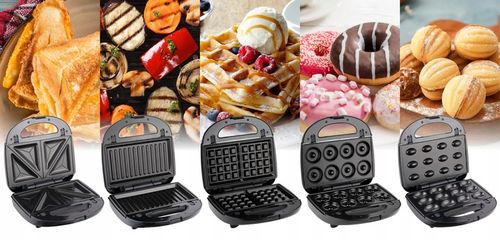 Opiekacz wielofunkcyjny ST250 Eldom 5 w 1 Tosty Grill Gofry Orzeszki na Arena.pl