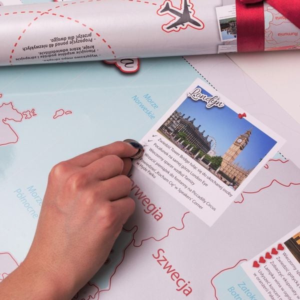 MAPA EUROPY DLA DWOJGA - ZDRAPKA DLA PAR zdjęcie 10