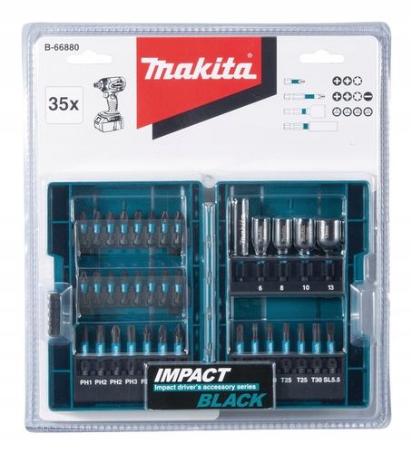 MAKITA B-66880 ZESTAW BITÓW / NASADEK UDAROWYCH IMPACT BLACK 35 SZT. na Arena.pl