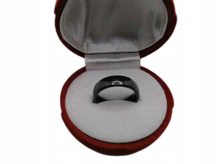 Obrączka pierścionek ceramiczny r.22 zdjęcie 3