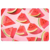 Podkładka mata na stół korkowa laminowana 39x28,5 cm arbuz różowe tło